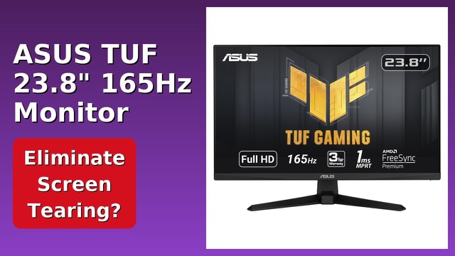 ASUS TUF Gaming 23.8-inch Full HD gaming monitor on a stand