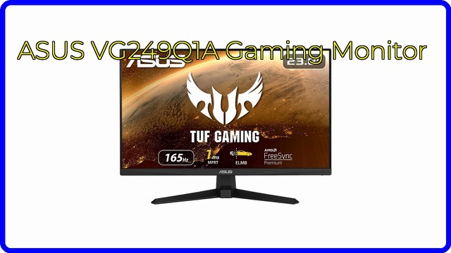 ASUS TUF Gaming VG249Q1A monitor in black