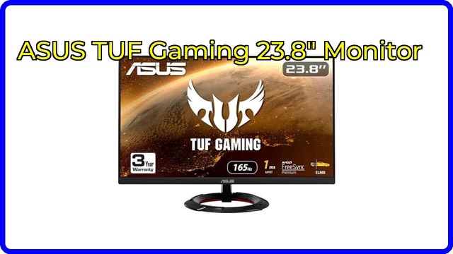 ASUS TUF Gaming 23.8-inch monitor in black