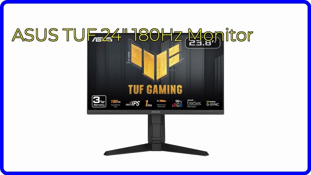 ASUS TUF Gaming VG249QL3A 24-inch gaming monitor on an adjustable stand