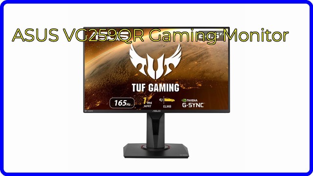 ASUS TUF Gaming VG259QR 24.5-inch gaming monitor on its stand