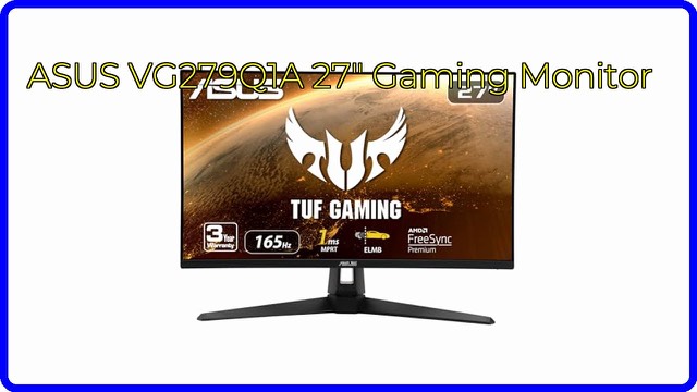 ASUS TUF Gaming VG279Q1A 27-inch gaming monitor in black