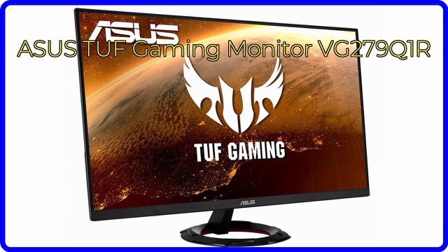 ASUS TUF Gaming VG279Q1R 27-inch gaming monitor with slim bezels