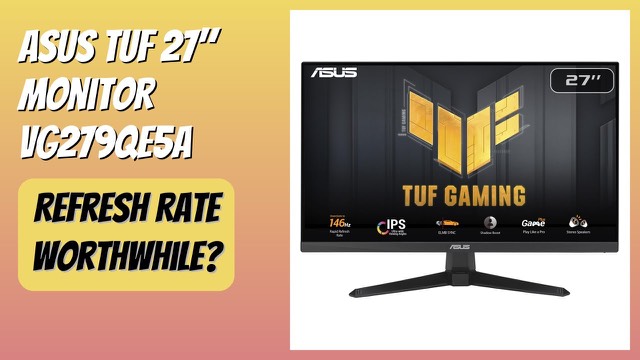 ASUS TUF Gaming VG279QE5A 27-inch gaming monitor on a stand