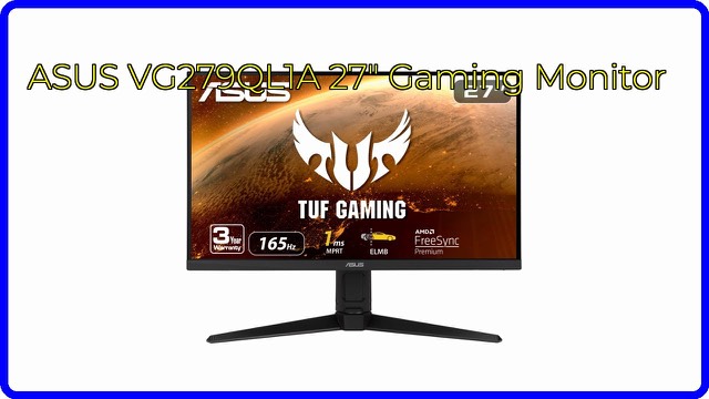 ASUS TUF Gaming VG279QL1A 27-inch gaming monitor in black