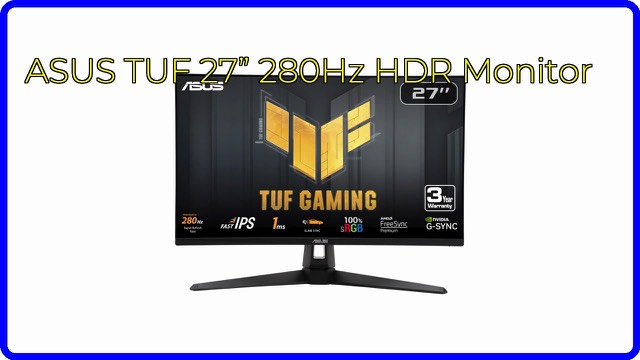ASUS TUF Gaming 27-inch Full HD gaming monitor