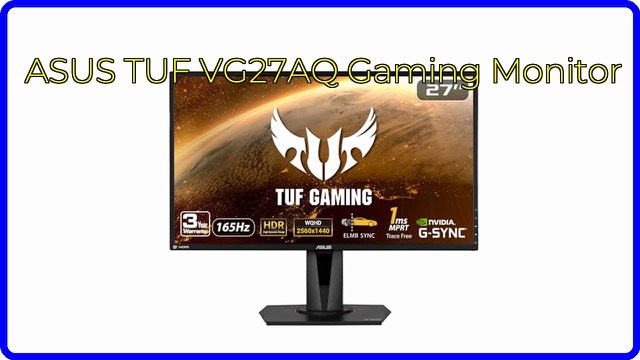 ASUS TUF Gaming VG27AQ 27-inch QHD gaming monitor in black