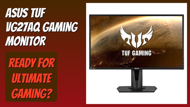 ASUS TUF Gaming VG27AQ 27-inch WQHD gaming monitor in black