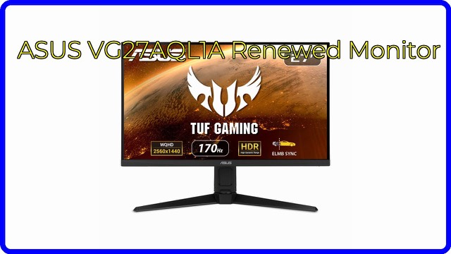 ASUS TUF Gaming VG27AQL1A 27-inch gaming monitor