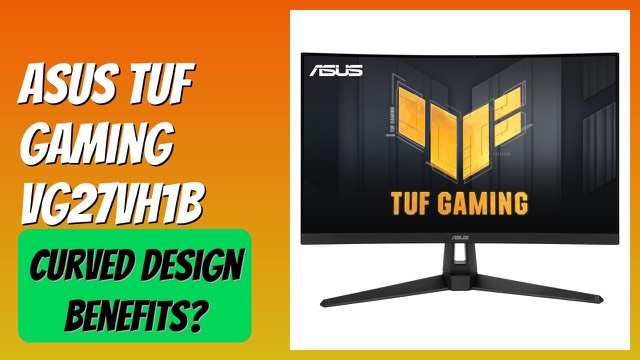 ASUS TUF Gaming VG27VH1B curved 27-inch monitor in black