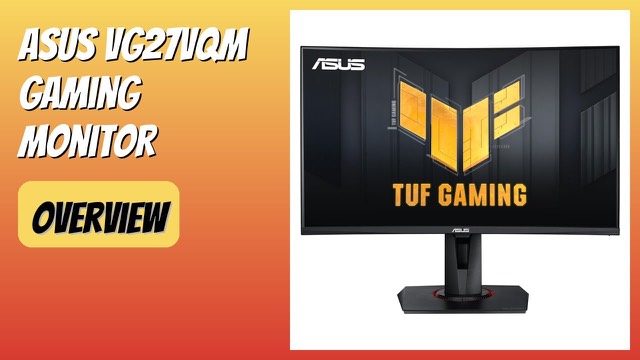 ASUS TUF Gaming VG27VQM 27-inch curved gaming monitor in black
