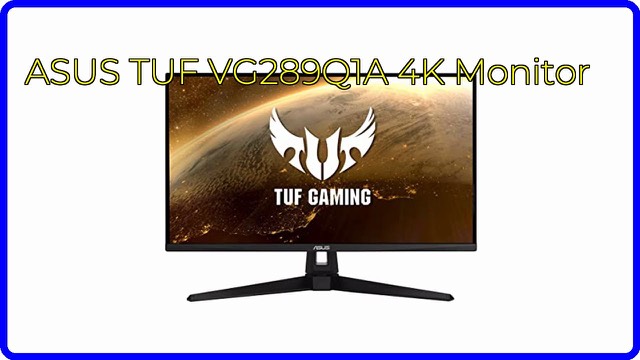 ASUS TUF Gaming 28-inch 4K monitor in black