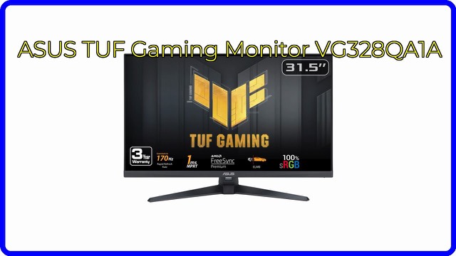 ASUS TUF Gaming VG328QA1A 32-inch gaming monitor in black