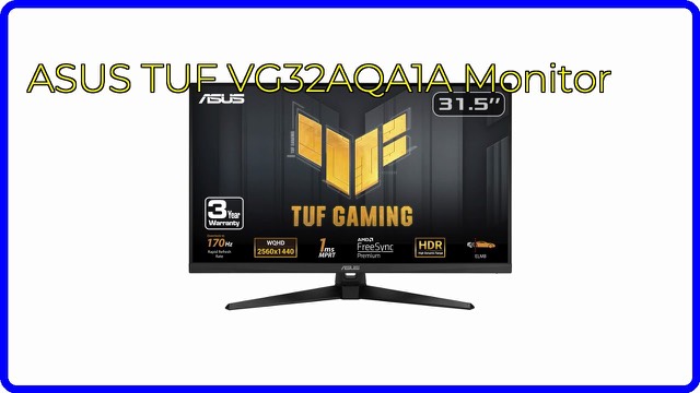 ASUS TUF Gaming VG32AQA1A 31.5-inch monitor in black