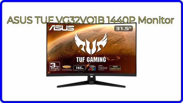 ASUS TUF Gaming VG32VQ1B curved gaming monitor in black