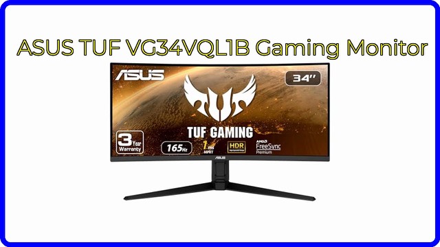ASUS TUF Gaming VG34VQL1B 34-inch curved ultrawide monitor