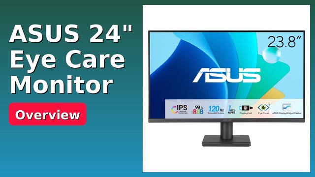 ASUS VA249QG 24-inch frameless monitor on a desk