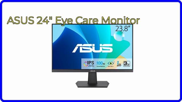 ASUS VA24EHF frameless 24-inch monitor in black