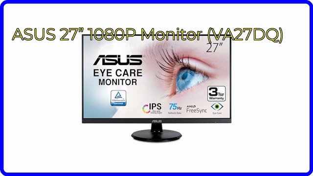 ASUS VA27DQ 27-inch frameless black monitor