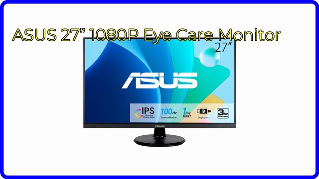ASUS VA27DQF 27-inch frameless Full HD monitor