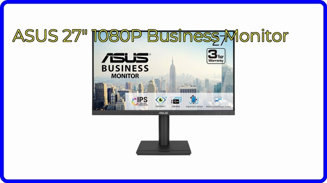 ASUS VA27DQFS 27-inch frameless IPS monitor on a desk
