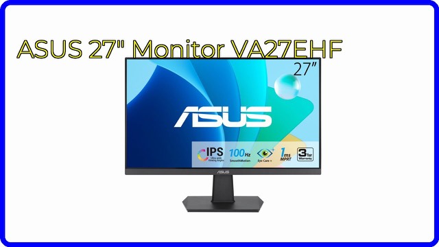 ASUS VA27EHF 27-inch frameless monitor in black