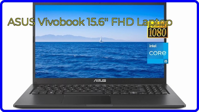 ASUS Vivobook 15 laptop in black with a 15.6-inch display