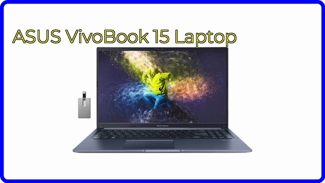 ASUS VivoBook 15 laptop in blue with a 15.6-inch display