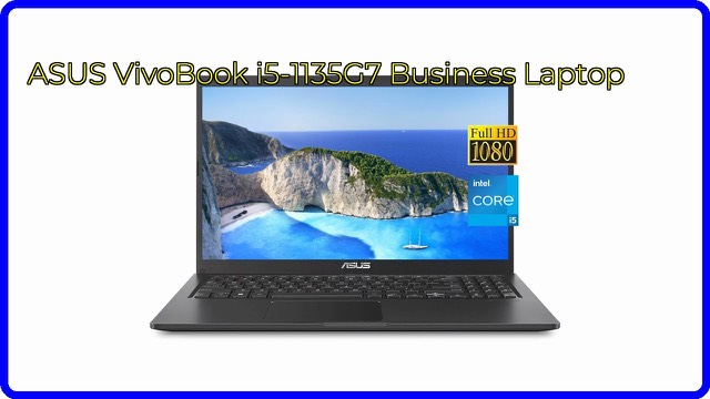ASUS VivoBook 15.6-inch laptop in black with Full HD display