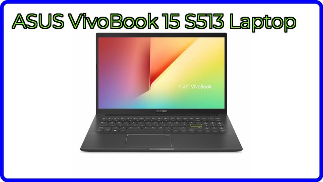 ASUS VivoBook 15 S513 laptop in Indie Black