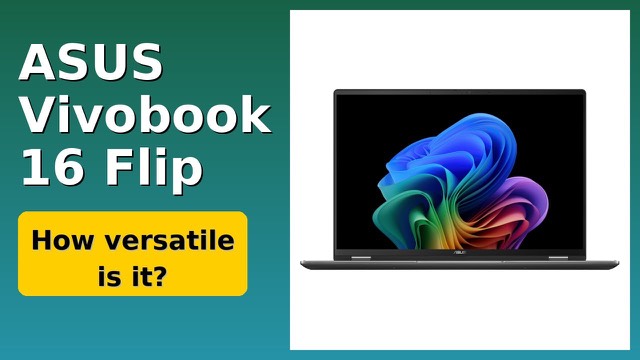 ASUS Vivobook 16 Flip 2-in-1 laptop in matte gray