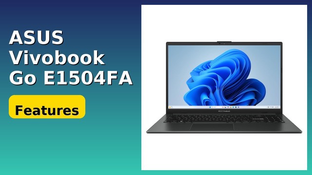 ASUS Vivobook Go 15 slim laptop in black