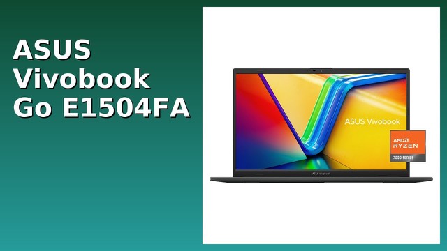 ASUS Vivobook Go 15 slim laptop in Mixed Black