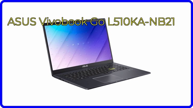 ASUS Vivobook Go 15 laptop in black