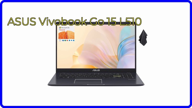 ASUS Vivobook Go 15 L510MA thin laptop in black