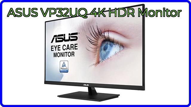 ASUS VP32UQ 31.5-inch frameless 4K IPS monitor