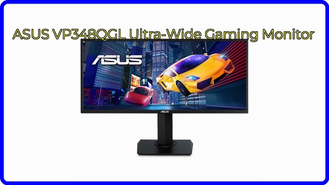 ASUS VP348QGL 34-inch ultrawide monitor in black