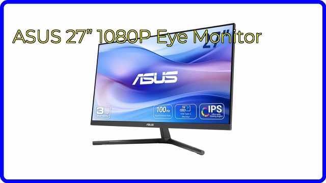 ASUS VU279CFE-B 27-inch Full HD IPS monitor on a desk