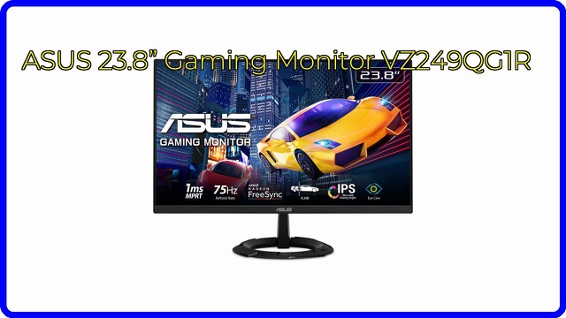 ASUS VZ249QG1R 23.8-inch ultra-slim IPS monitor in black