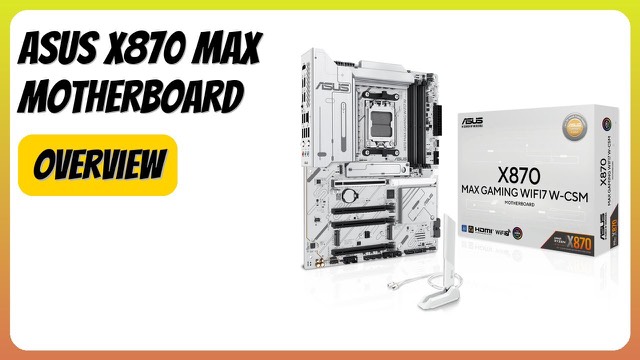 ASUS X870 MAX GAMING WIFI7 W white ATX motherboard for AMD AM5
