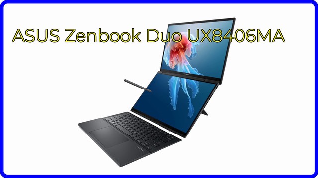 ASUS Zenbook Duo dual-screen laptop in Inkwell Gray