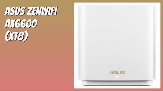 ASUS ZenWiFi XT8 tri-band mesh Wi-Fi 6 router in white