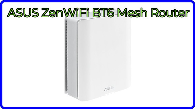 ASUS ZenWiFi BT6 tri-band WiFi 7 mesh router unit