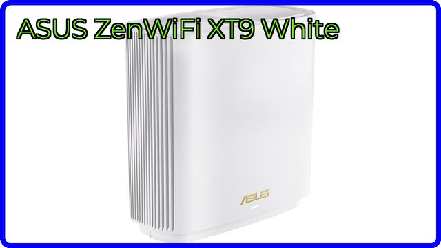 White ASUS ZenWiFi XT9 mesh Wi-Fi unit