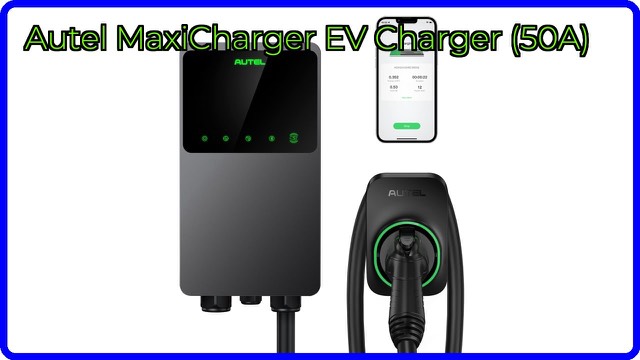 Autel MaxiCharger Home Level 2 EV charger in dark gray with cable