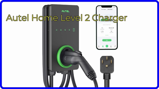 Autel MaxiCharger Home Level 2 EV charger in dark grey with cable