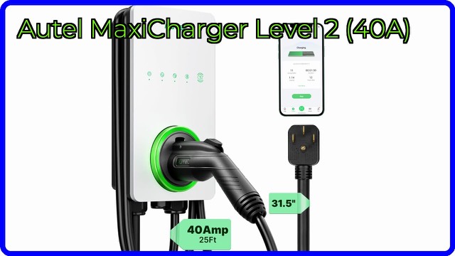 Autel MaxiCharger white Level 2 home EV charging station