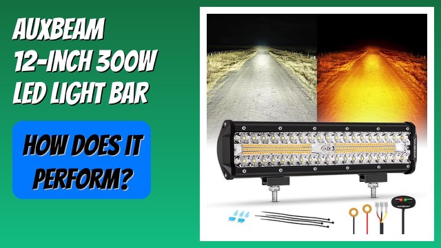 Auxbeam 12-inch amber and white LED light bar