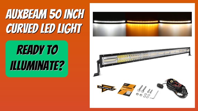 Auxbeam 50-inch curved amber and white LED light bar