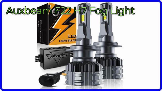 Auxbeam F22 series H7 LED bulb with cooling fins and fan